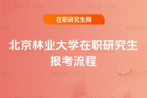 北京林業大學在職研究生報考流程